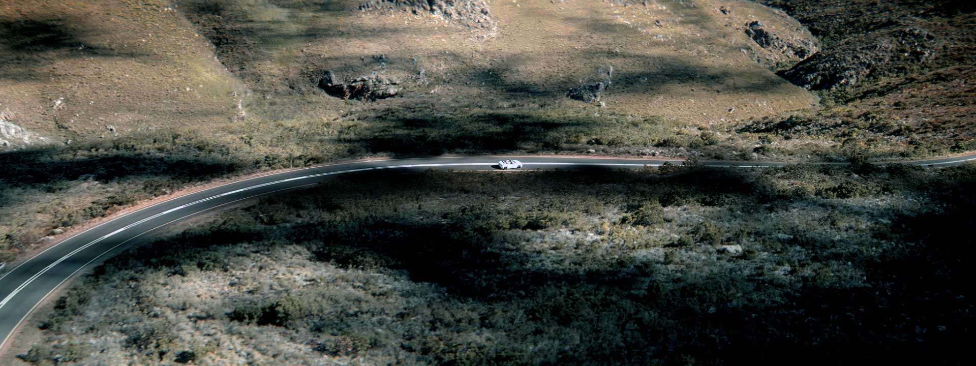 Car on countryroad. Still from Toyota FT-86 open – Commercial