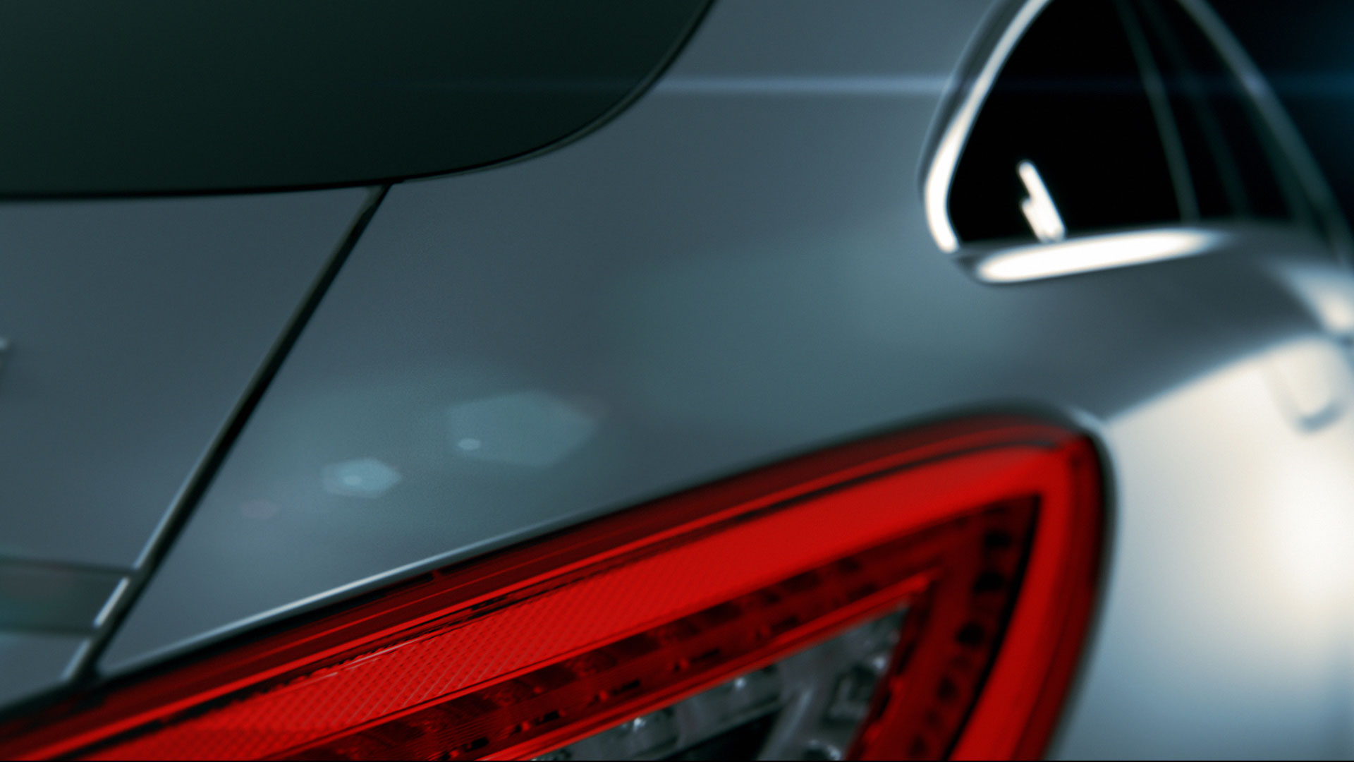 Backview detail Mercedes-Benz CLS promotion movie.