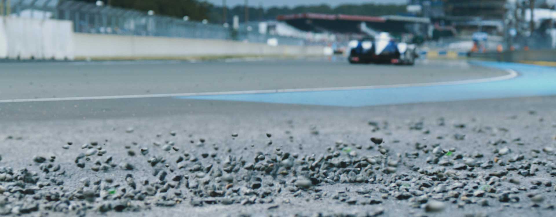 Racetrack detail. Still from Toyota Hybrid Racing - Commercial Barbeque Design
